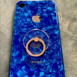 Blue Shell Pattern Phone Case For All iPhone XR